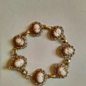 Antique Cameo bracelet gold filled